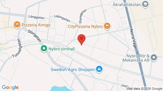 Apartments for rent i Nybro - kort over placeringen