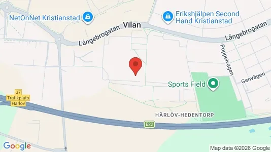 Apartments for rent i Kristianstad - kort over placeringen