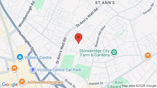 Apartments for rent i Nottingham - Nottinghamshire - kort over placeringen