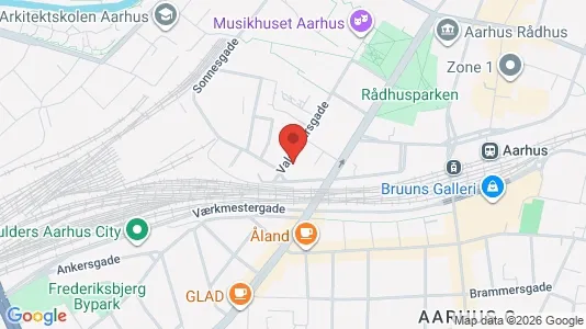 Apartments for rent i Aarhus C - kort over placeringen