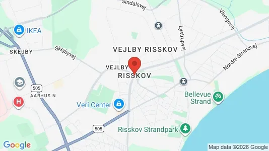 Apartments for rent i Risskov - kort over placeringen