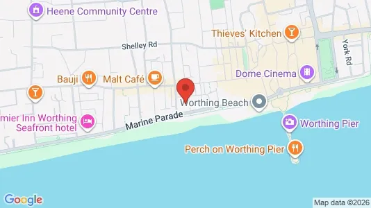 Apartments for rent i Worthing - West Sussex - kort over placeringen
