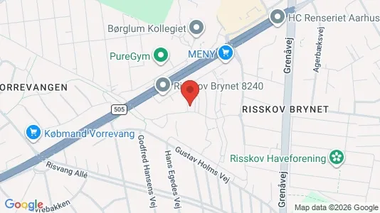 Apartments for rent i Risskov - kort over placeringen