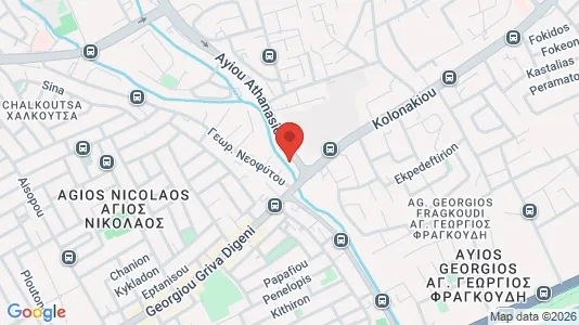 Apartments for rent i Mesa Geitonia - kort over placeringen
