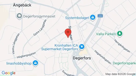 Apartments for rent i Degerfors - kort over placeringen