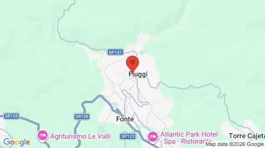 Apartments for rent i Fiuggi - kort over placeringen