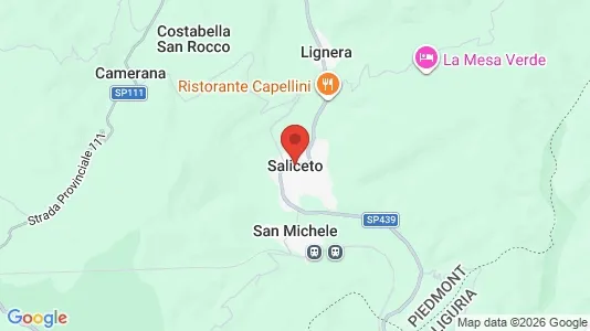 Apartments for rent i Saliceto - kort over placeringen