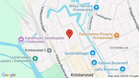 Apartments for rent i Kristianstad - kort over placeringen