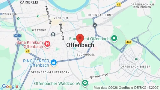 Houses for rent i Offenbach - kort over placeringen