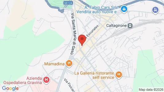 Apartments for rent i Caltagirone - kort over placeringen