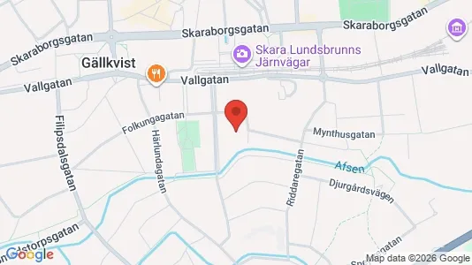 Apartments for rent i Skara - kort over placeringen