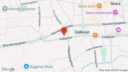 Apartments for rent i Skara - kort over placeringen