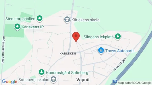 Apartments for rent i Halmstad - kort over placeringen