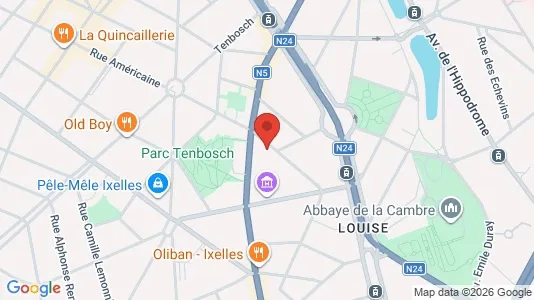 Apartments for rent i Brussels Elsene - kort over placeringen