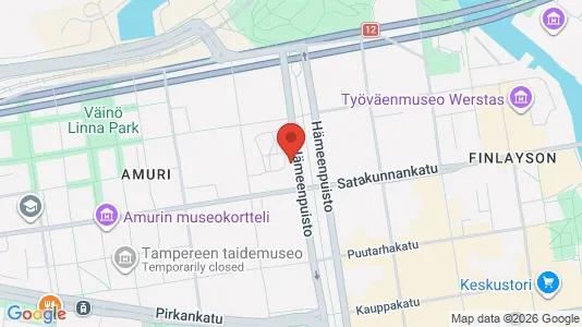 Apartments for rent i Tampere Keskinen - kort over placeringen