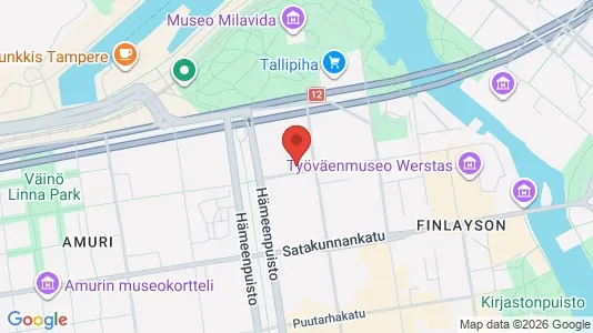 Apartments for rent i Tampere Keskinen - kort over placeringen