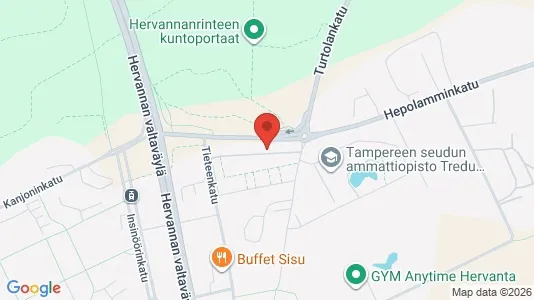 Apartments for rent i Tampere Kaakkoinen - kort over placeringen
