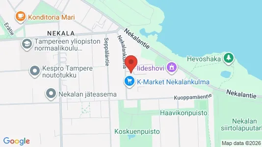 Apartments for rent i Tampere Keskinen - kort over placeringen