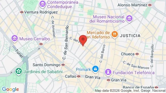 Apartments for rent i Madrid Centro - kort over placeringen