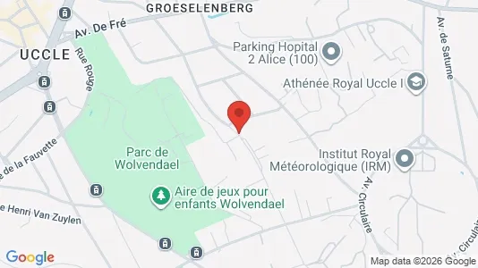 Apartments for rent i Brussels Ukkel - kort over placeringen