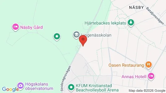 Rooms for rent i Kristianstad - kort over placeringen