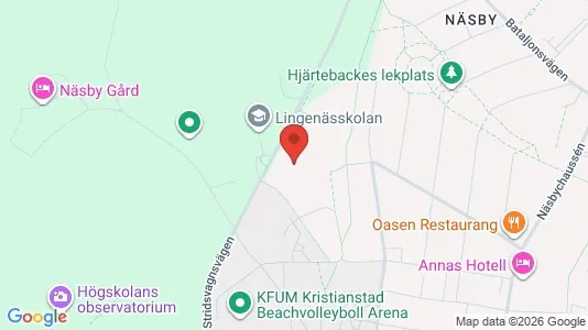 Rooms for rent i Kristianstad - kort over placeringen