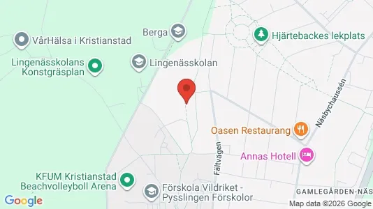 Rooms for rent i Kristianstad - kort over placeringen