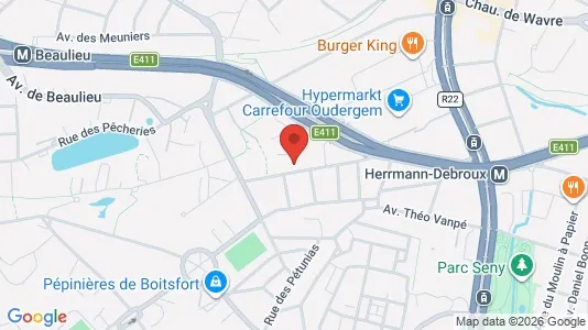 Apartments for rent i Brussels Oudergem - kort over placeringen