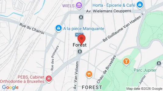 Apartments for rent i Brussels Vorst - kort over placeringen