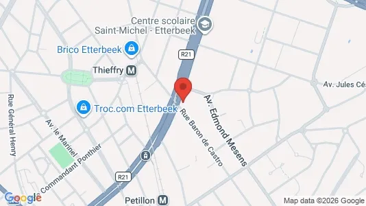 Apartments for rent i Brussels Etterbeek - kort over placeringen