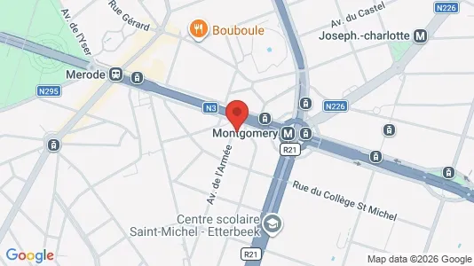 Apartments for rent i Brussels Etterbeek - kort over placeringen
