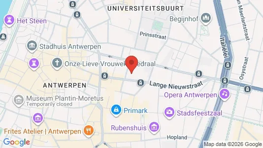 Apartments for rent i Stad Antwerp - kort over placeringen