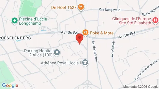 Apartments for rent i Brussels Ukkel - kort over placeringen