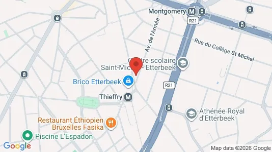 Apartments for rent i Brussels Etterbeek - kort over placeringen