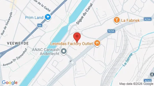 Apartments for rent i Brussels Anderlecht - kort over placeringen