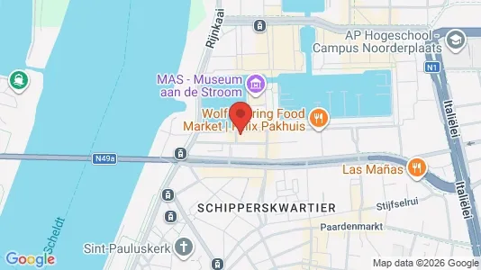 Apartments for rent i Stad Antwerp - kort over placeringen