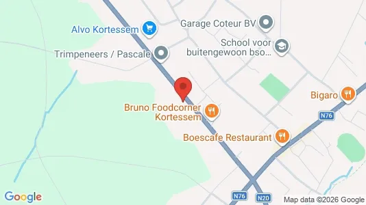Apartments for rent i Kortessem - kort over placeringen