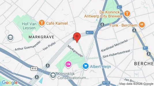 Apartments for rent i Stad Antwerp - kort over placeringen