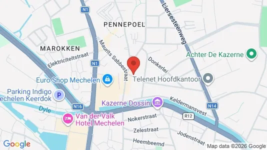 Apartments for rent i Mechelen - kort over placeringen