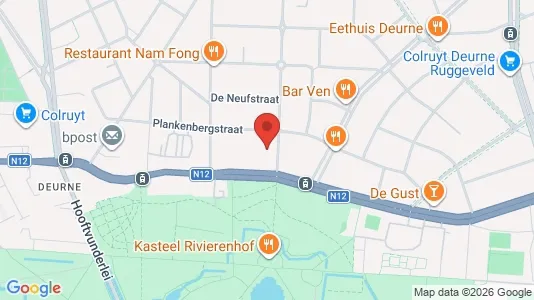 Apartments for rent i Antwerp Deurne - kort over placeringen