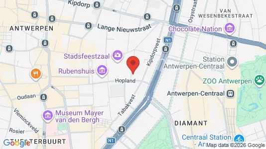 Apartments for rent i Stad Antwerp - kort over placeringen