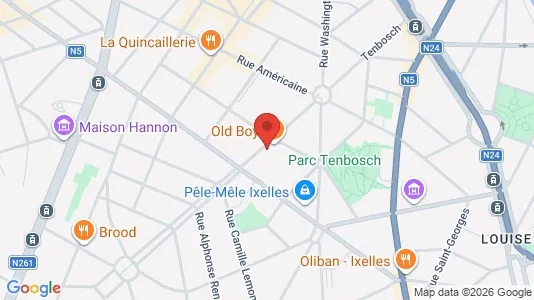 Apartments for rent i Brussels Elsene - kort over placeringen