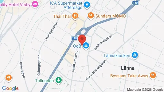 Apartments for rent i Gotland - kort over placeringen