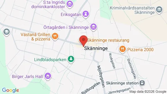Apartments for rent i Mjölby - kort over placeringen