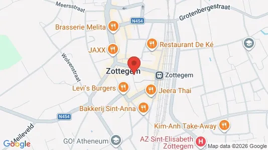 Apartments for rent i Zottegem - kort over placeringen