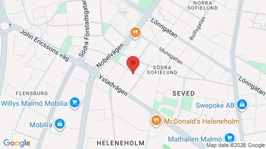 Apartments for rent i Sofielund - kort over placeringen