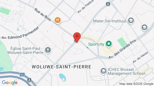 Apartments for rent i Brussels Sint-Pieters-Woluwe - kort over placeringen