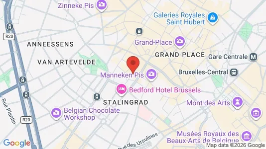 Apartments for rent i Stad Brussel - kort over placeringen