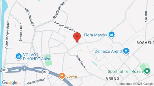 Apartments for rent i Aalst - kort over placeringen