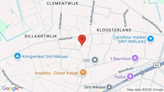Apartments for rent i Sint-Niklaas - kort over placeringen